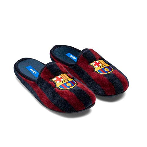 Zapatillas Oficiales FC Barcelona Clásicas Zapatillas de Estar por casa Hombre Invierno Otoño - 44.5 EU