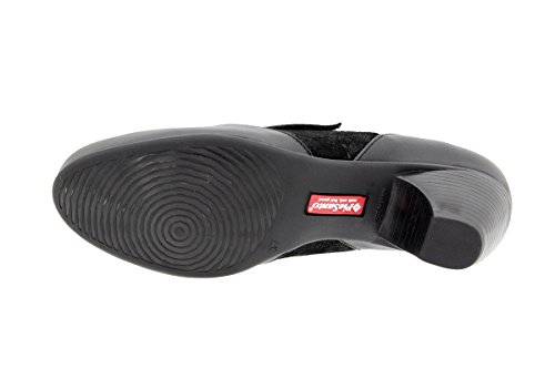 Zapato Velcro Piel-Serpiente Negro 9406 PieSanto