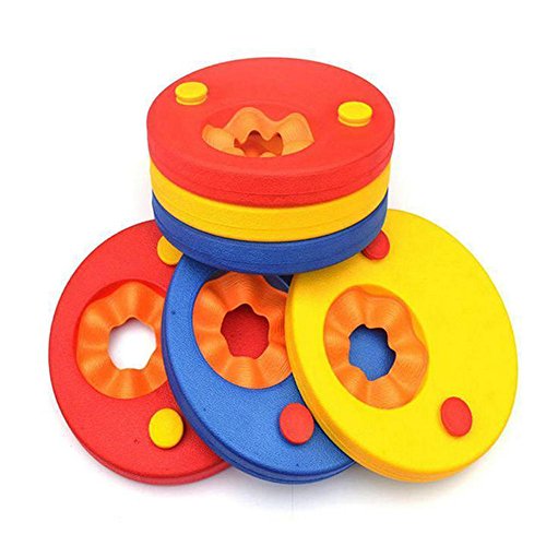 Zcoins Manguitos flotantes infantiles para aprender a nadar, incluye 6 discos, Infantil, Mixed 3 Colors