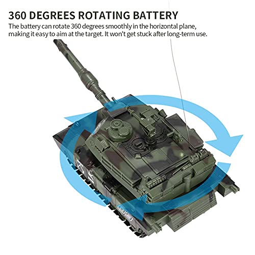 ZDSKSH 1/32 Escala Militar Tanque De Batalla Teledirigidos, 2.4Ghz RC Tank Panzer Juguetes Militares Que Dispara Balas Las Muchachas del Muchacho,Luz y Sonido