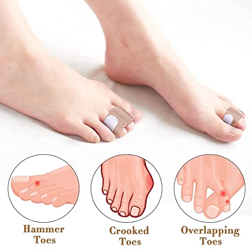 Zeayebsr 10pcs Hammer Toe Splint Vendaje Hammer Toe Vendaje Toe Splint es adecuado para dedos en martillo y dedos rotos