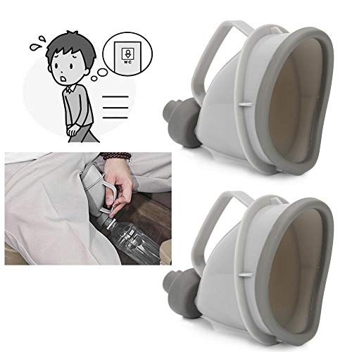 Zer one Orinal Portátil Unisex, Idea para Viajar en Coche Camping Caravana Festivales Niños Ancianos Orinal Plástico Portátil Orinada PIS Inodoro Olla(2 pcs)