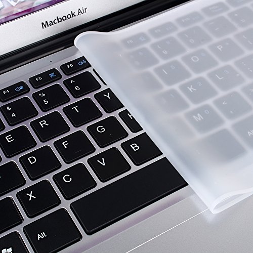 Zerone Funda Transparente para Teclado de computadora portátil, Protector de Silicona para Teclado de Teclado para computadoras portátiles de 12" 13" 14" ‘’15’‘