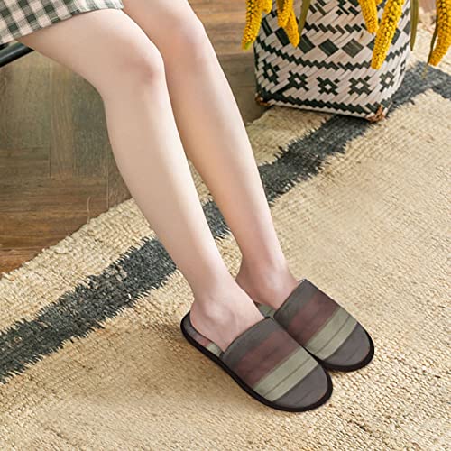 ZHFWomen's Slippers Art Fuzzy Cozy House Shoes Winter Warm Slip On Zapatillas Interior Suave Zapatilla para dormitorio Sala de estar