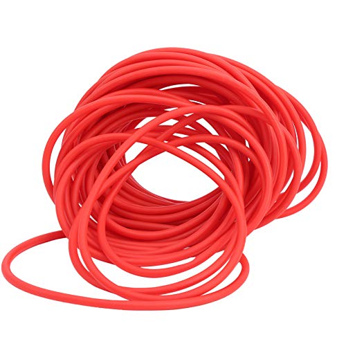 zhuolong Tirachinas Tubo de látex Banda de Goma Tubo de látex Catapulta Caza Bungee Redondo DIY Accesorios para tirachinas Rojo(2040)