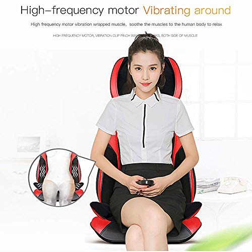 ZHZHUANG Masaje Eléctrico Cojín - Masaje de Espalda Silla Shiatsu Masaje de Espalda Y Hombro Cojín Del Asiento Del Cojín Eléctrico Masaje de Cuerpo Completo de la Máquina Se Relaja Cuello