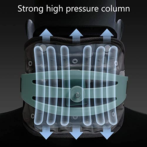 ZJWD Dispositivo de tracción de corrección de Cuello, Cuello de Estiramiento de Cuello Ajustable, para el Cuello, Hombro y Dolor de Espalda, Alivio de Fisioterapia portátil