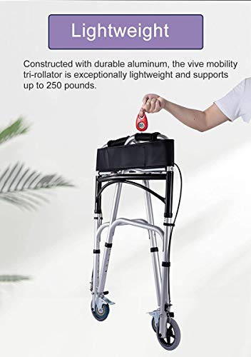 ZLH Rollator Walker De Servicio Pesado con Asiento, Estacionamiento Doble Freno, Ayuda Liviana para Caminar con Rueda Universal Y Respaldo, para Personas Mayores/Adultos/Discapacitados