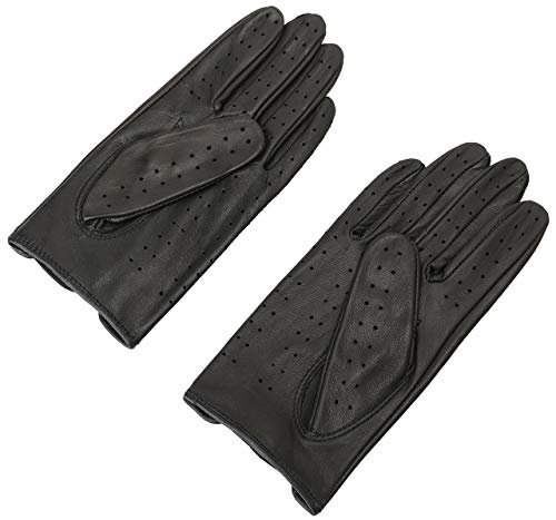 ZLUXURQ Guantes de cuero de las señoras,Suave y delgado,Delicado y elegante,diseño de moda,Conducción y vida cotidiana.