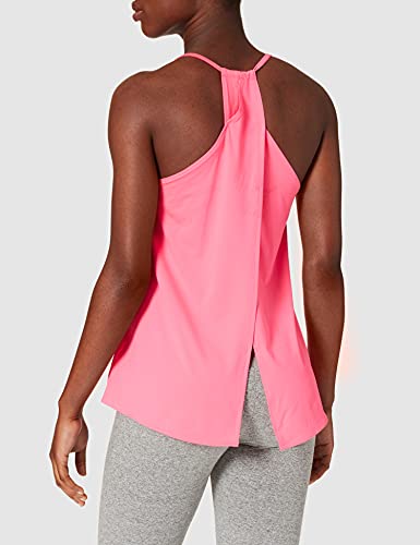 Zumba Activewear Backless Top Deportivo Dance Fitness Camisetas de Entrenamiento Tank Tops, Bright Pink, Medium Womens