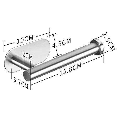 ZUNTO Portarrollos Baño Acero Inoxidable - Portarrollo para Papel Higiénico Autoadhesivo para Baños