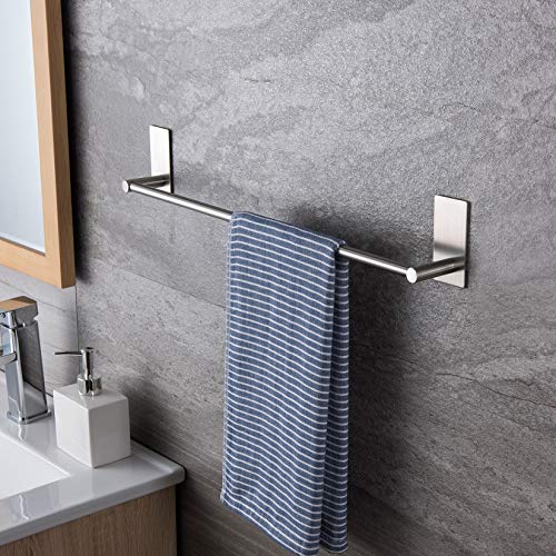 ZUNTO Toallero de Baño Adhesivo Sin Taladro Toalleros Barra Para Baño Acero Inoxidable 40cm