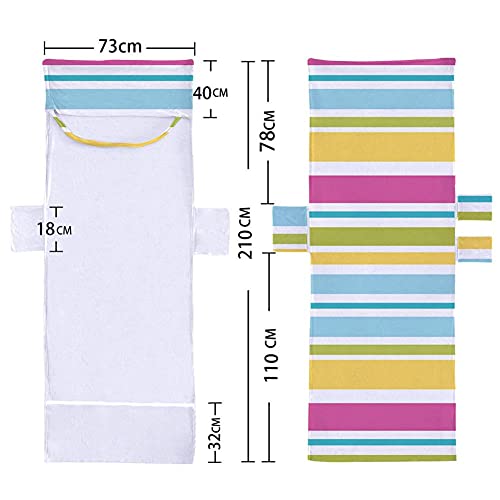 ZYNS Tumbona Silla De Playa Portátil Toalla Larga Correa De Playa Silla De Cama Cubierta De Toalla con Jardín De Verano Piscina Al Aire Libre Piscina Cubierta Cubierta