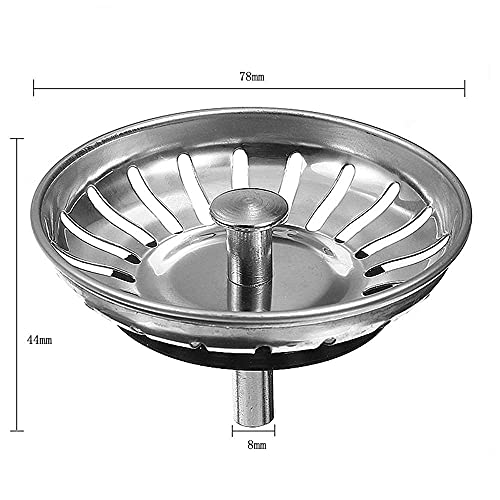 ZYQHJKLHK Escurridor de Ducha de Drenaje de Piso, Acero Inoxidable 304, Drenaje de Fila Lateral Anti-obstrucción de Gran Desplazamiento, para lavandería de Piso, Cocina, baño