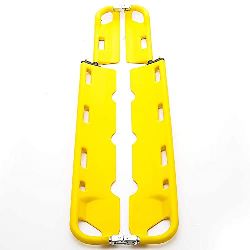 ZYYH Camilla portátil Plegable - Camilla de Emergencia médica - Capacidad de Carga 350LB Camilla médica Camilla de Cuchara Ajustable de Aluminio - Amarillo