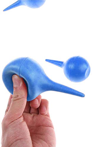 75 ml Pera de goma, Limpiador de Oídos, Removedor de Cera de Oído, bola de limpieza de goma, Ear Wax Removal Tool, Para bebés, jóvenes y adolescentes adultos (blue)