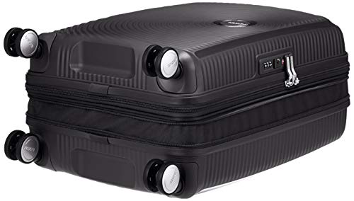 American Tourister Soundbox Spinner Equipaje de mano S (55 cm 41 L), Negro (Bass Black)