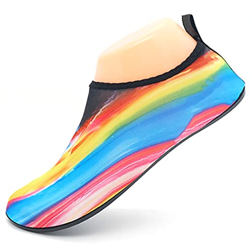 Anjetan Playa Zapatos De Natación Antideslizante Ergonómico Flexible Transpirable Calcetines Acuáticos Portátiles Calzado De Deportes Acuáticos Hombre