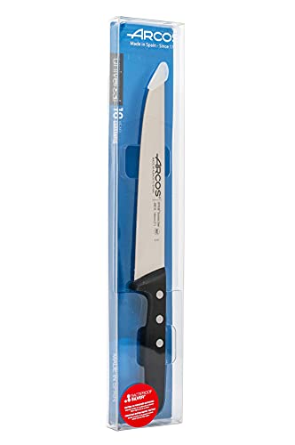 Arcos Serie Universal, Cuchillo Trinchante, Hoja de Acero Inoxidable Nitrum 190 mm, Mango de Polioximetileno, POM Color Negro