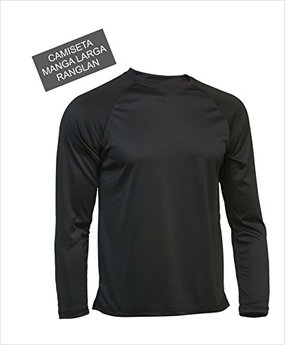 Asioka 300/14 Camiseta Deportiva de Manga Larga, Unisex Adulto, Negro, M