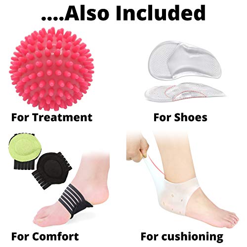 Atlecko Calcetines para fascitis plantar, 2 pares, mangas de compresión para aliviar el dolor de artritis, tobillo para hombres y mujeres, negro (L/XL)