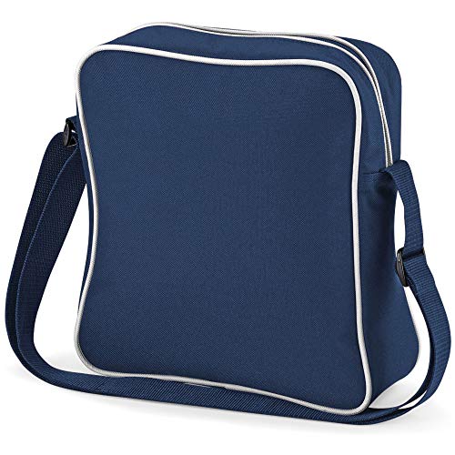 BagBase - Bolso al hombro para hombre azul French Navy/White Talla:talla única