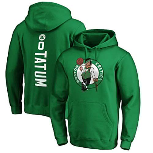 Baloncesto NBA Celtics con Capucha 8# Walker 0# Tatum Floja Ocasional de Gran tamaño del Jersey Sudadera Punto de los Hombres de Jersey (Color : Tatum Green, Size : XXX-Large)