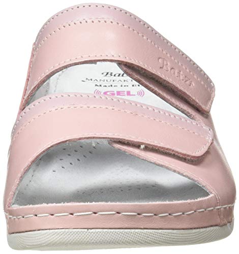 Batz Rea Sandalias Zuecos Zapatillas Zapatos de Cuero Mujer, Rosa, EU 39