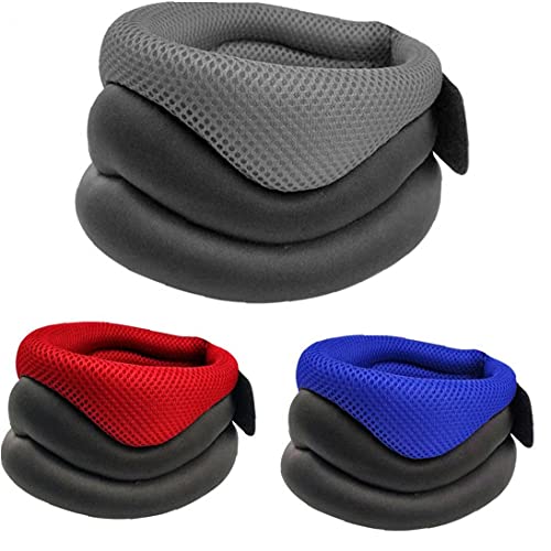 Berrywho Atención médica corrección Corporal y Equipamiento Protector Precioso aplaste de Cuello Suave Collar de Espuma Cervical para aliviar la presión del Dolor en la Columna Vertebral Azul