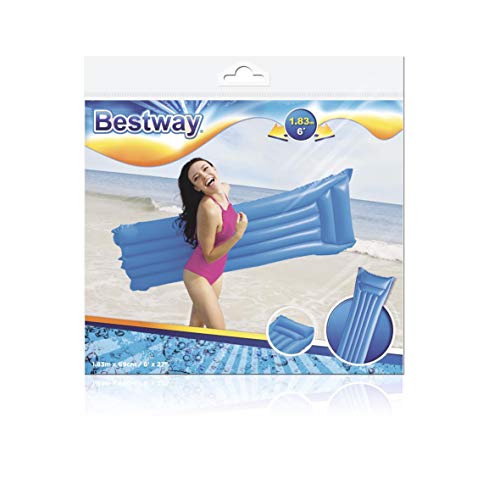 BESTWAY 44007 - Colchoneta Hinchable Colores Mate 183x69 cm