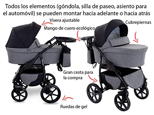 Boston Cochecito de Bebe 3in1 Combi Carrito SILLA de COCHE by GaGaDumi (B2 City Life)