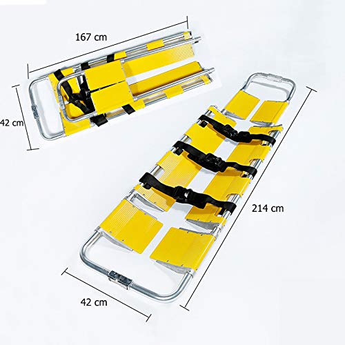 Camilla de Rescate, Transporte de Pacientes portátil Plegable Camilla Cuchara de Emergencia, for la Transferencia del Hospital Inicio Salvaje Mar Primeros Auxilios