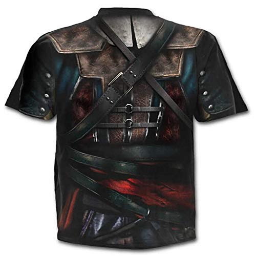 Camiseta de Moda de Manga Corta de Alta definición de impresión en 3D