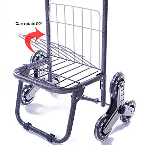 Carretillas de mano Carritos de compras, carretas de comestibles, carros, trolleys plegables, remolques, carritos, pequeños carros portátiles para los ancianos, escaladores de escaleras, telas más gru