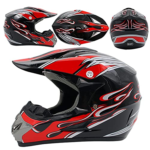 Casco de moto de cross, para niños, adultos, para motocross, para todo terreno, talla M (57-58 cm)