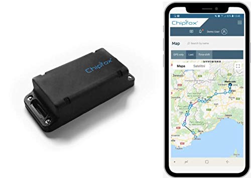 CHIPFOX HD - Tracker GPS sin Necesidad Tarjeta SIM - Localizador para Coche, Moto, equipajes, logística - hasta 2 años de autonomía. Sigfox.