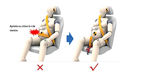 Cinturón de coche Embarazadas ancianos asientos Niño obesidad，Cinturon de seguridad Homologado (NEGRO)