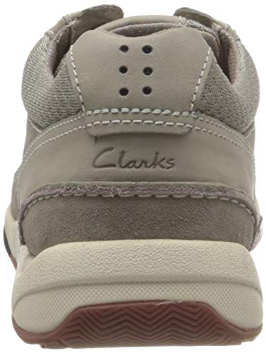 Clarks Langton Lane, Zapatillas Hombre, Piedra Nobuck, 43 EU