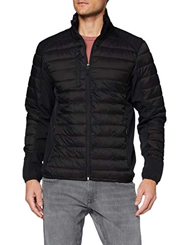 Clique - Chaqueta - Cuello Mao - Manga Larga - Opaco - para Hombre Negro (99) S