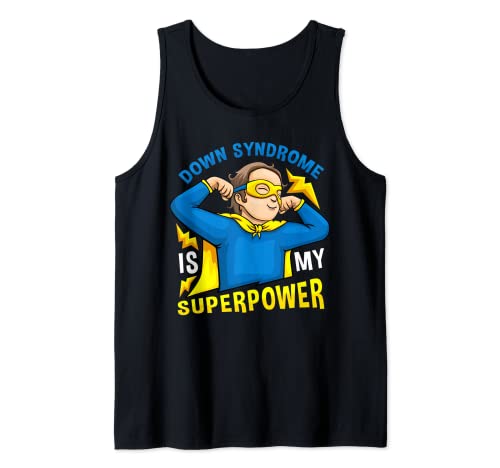 Conciencia del Día del Síndrome de Down de My Superpower para niños y niñas Camiseta sin Mangas