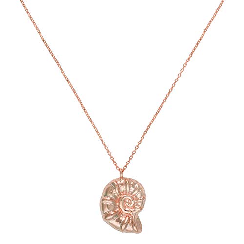 Córdoba Jewels | Gargantilla en Plata de Ley 925 bañada en Oro Rosa con diseño Caracol Rose Gold