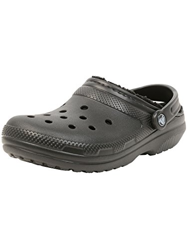 Crocs Classic Lined Clog, Zuecos Unisex Adulto, Black/Black, 41/42 EU