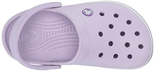 Crocs Crocband Clog Kids Unisex Niños Zuecos, Morado (Lavender/Neon Purple), 27/28 EU