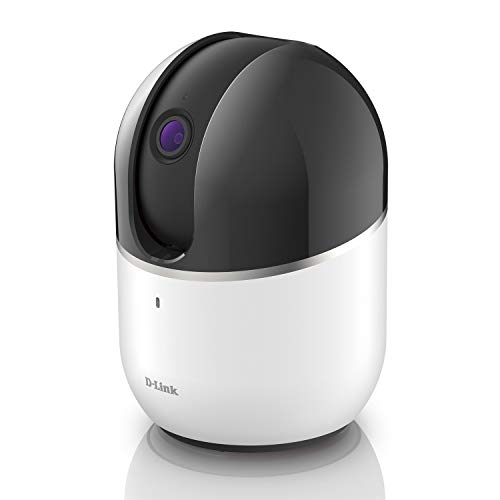 D-Link DCS-8515LH - Cámara WiFi HD con motor, con seguimiento de personas u objetos en movimiento, rotación horizontal 340°, vertical 105°, 720p, infrarrojos, compatible Alexa, Google Home e IFTTT