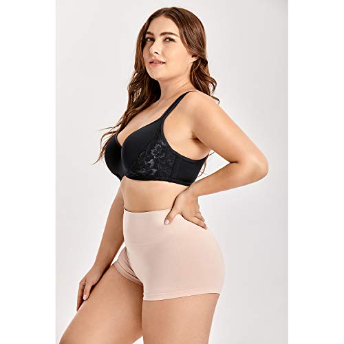 DELIMIRA Braguitas Moldeadores Fajas Bragas sin Costuras Shapewear para Mujer Beige 42