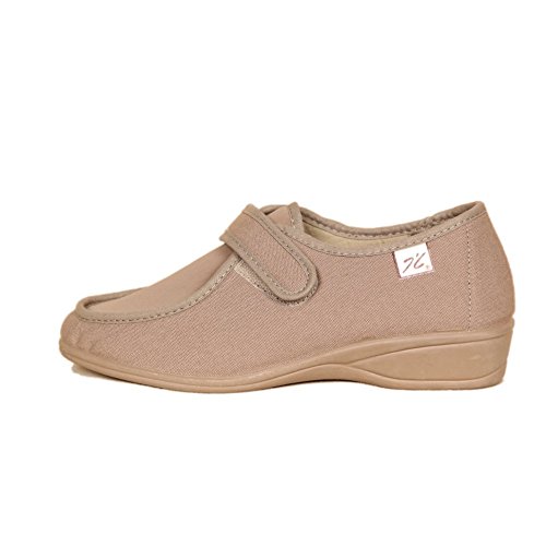 DOCTOR CUTILLAS 706 Zapatilla Velcro Confort Mujer Tostado 38