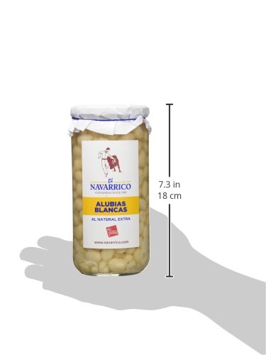 El Navarrico Alubia Blanca al Natural Extra - Paquete de 3 x 660 gr - Total: 1980 gr