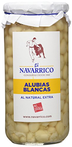 El Navarrico Alubia Blanca al Natural Extra - Paquete de 3 x 660 gr - Total: 1980 gr