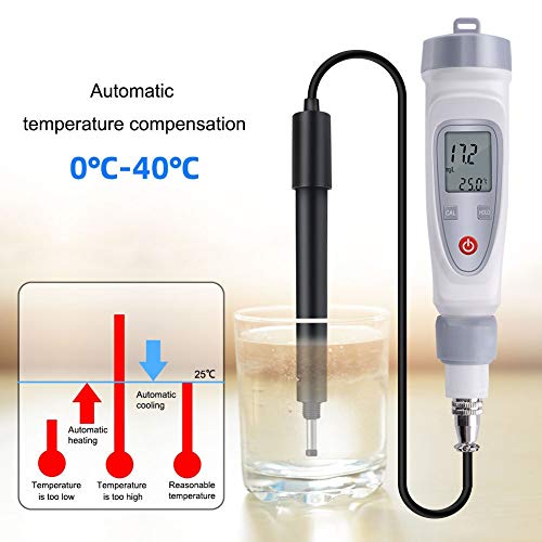 EODUDO-S Portátil de oxígeno disuelto Analizador de Pluma acuicultura disuelto oxígeno disuelto Metro de oxígeno de Prueba del Detector de la Calidad del Agua Pluma JPB-70A, Amplia aplicación