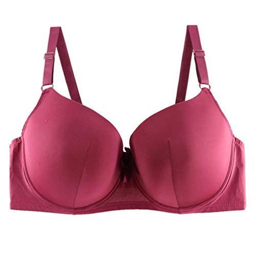 Erotic underwearZY Sujetador Ropa Interior Deportiva para Mujer Sujetador De Ropa Interior Sexy Súper Grande Código Profundo V 48 / 110_ Vino Rojo